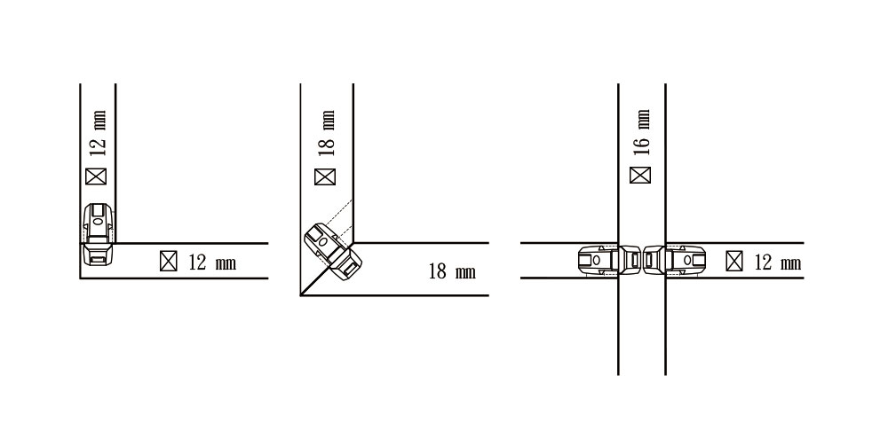 Clamex P-14/10 Medius連接方式